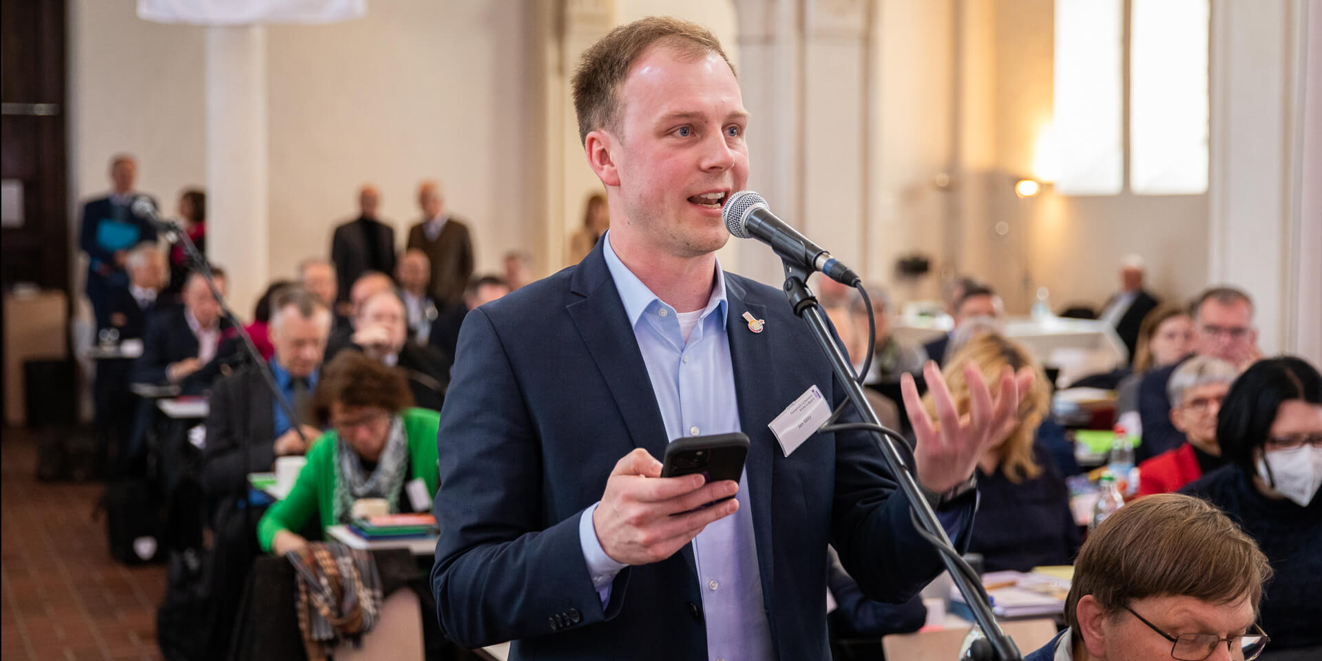 Bildrechte: elkb/mck Aussprache%20zum%20Bischofsbericht