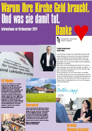 Cover des Buches ELKB: Informationen zur Kirchensteuer 2024